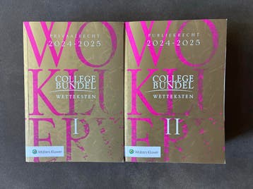 Wettenbundel Wolters Kluwer 2024-2025 zo goed als nieuw