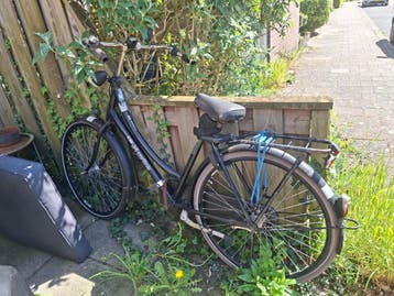 Gratis Cortina fiets met lekke band