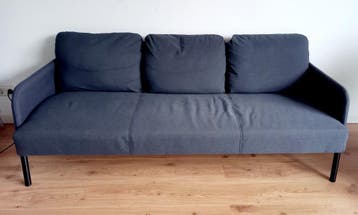 Gratis ophalen: bankje Glostad van Ikea, 3-zits donkergrijs