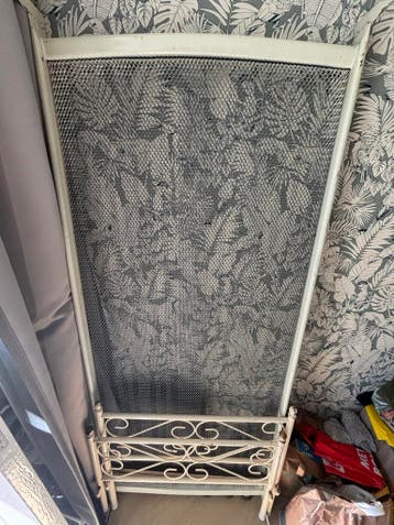 Metalen bedframe 180x80 - Wit, Eenpersoons