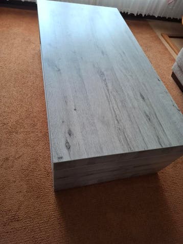 Moderne salontafel met opbergruimte - Grijs eikenhout