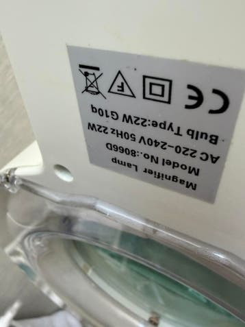 Loupe lamp voor pedicure