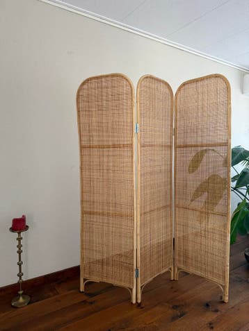 Rotan kamerschermen 180x170cm - Nieuwstaat