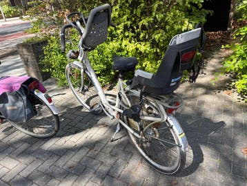 Batavus M-Puro damesfiets met kinderzitjes - Gratis af te ha