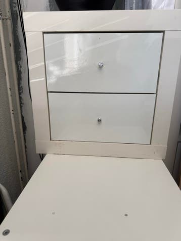 Gratis ikea Nachtkastjes met 2 lades - Crème/Wit 2x
