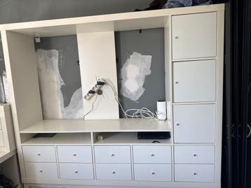 Gratis IKEA Kallax Kast met Lades en Vakken - Wit