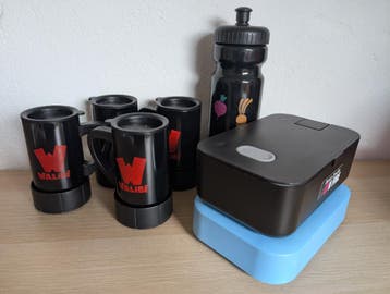 Gratis bekers/bidon en broodtrommels