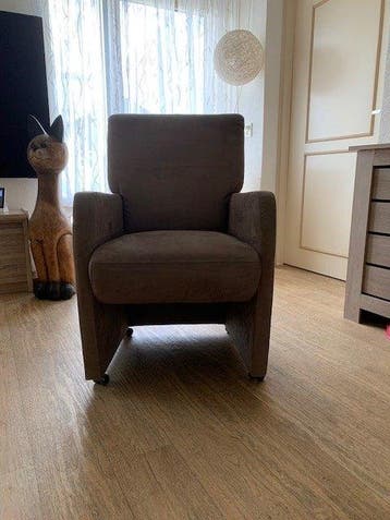 eetkamerstoel vrijwel nieuw taupe