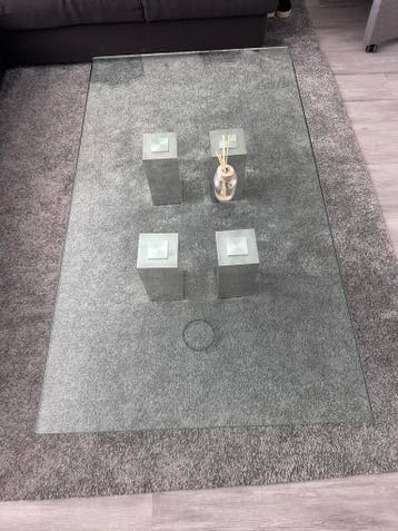 Moderne glazen salontafel voor de woonkamer GRATIS OPHALEN
