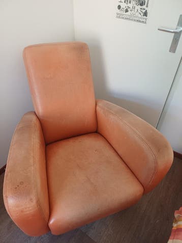 Oranje fauteuil