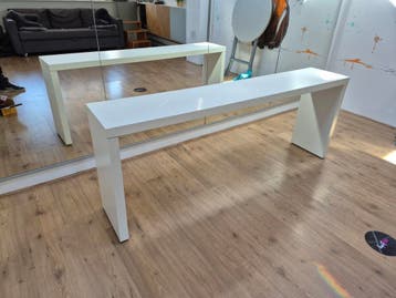 Ikea malm bedtafel op wieltjes