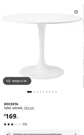 Gratis af te halen: DOCKSTA ikea tafel