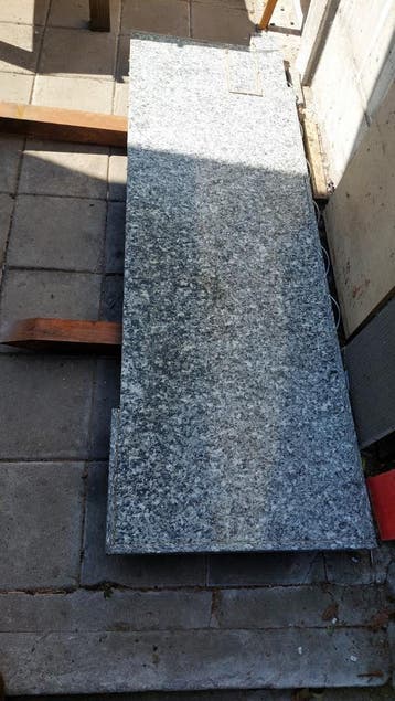 Marmeren aanrechtblad - 189x60 cm en 58x60 cm