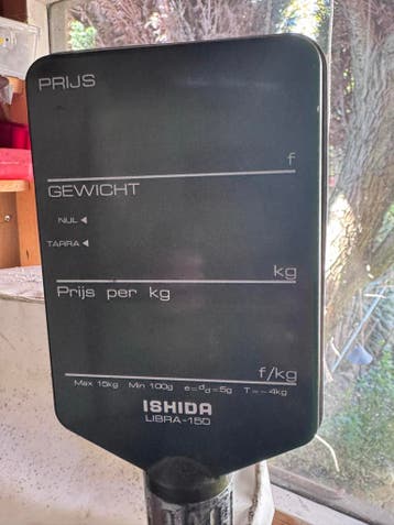Vintage Ishida Libra-150 Winkelweegschaal (40 jaar oud)
