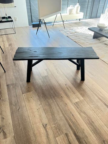 GRATIS Houten bankje zwart