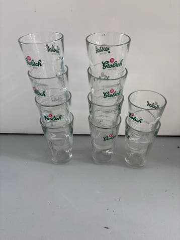 Grolsch bierglazen set van 10 stuks