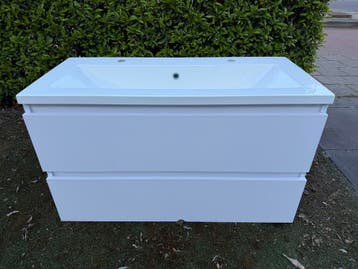 Wastafelmeubel met lades - Wit