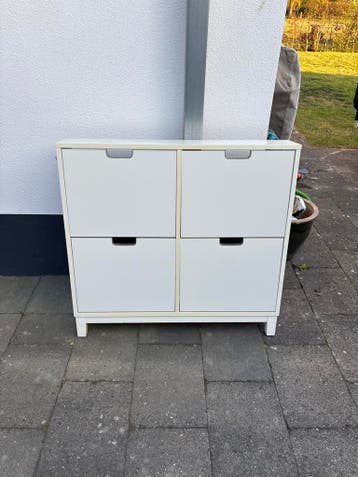 Witte IKEA schoenenkast met 4 vakken