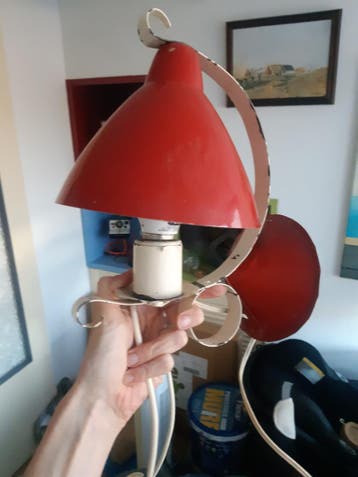 Brocante muurlamp