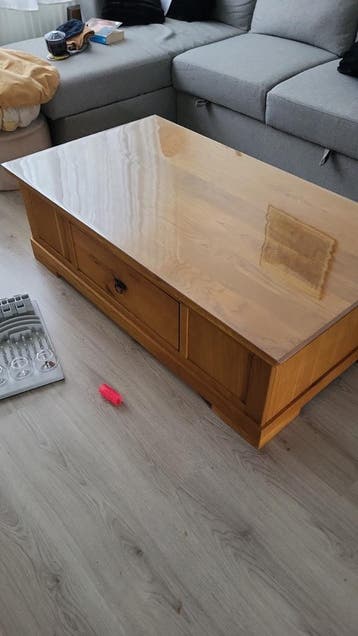 Houten salontafel met lade - 70x125 cm