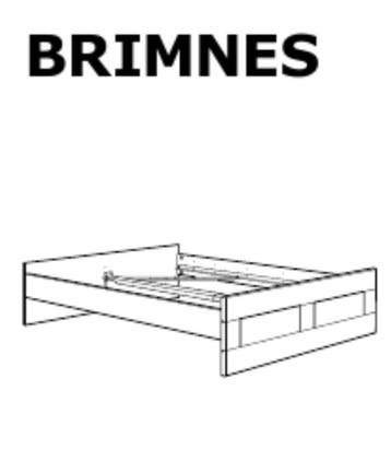 Wit Brimnes bed Ikea