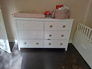 Gratis afhalen - Wit ladekastje met 6 lades