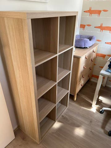 Houten vakkenkast ikea  - gebruikt