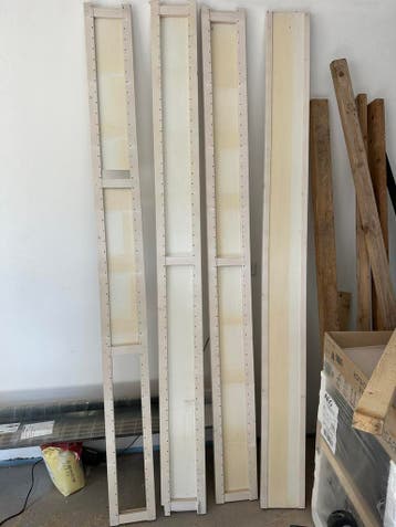 Lundia staanders wit 4x verkleurd