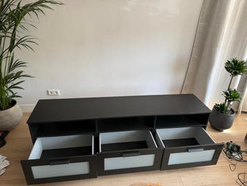 IKEA Brimnes TV-meubel - Zwart, 180x41x53cm