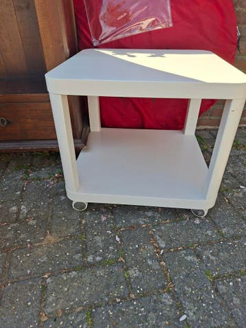 Compacte salontafel op wieltjes - Crèmekleurig