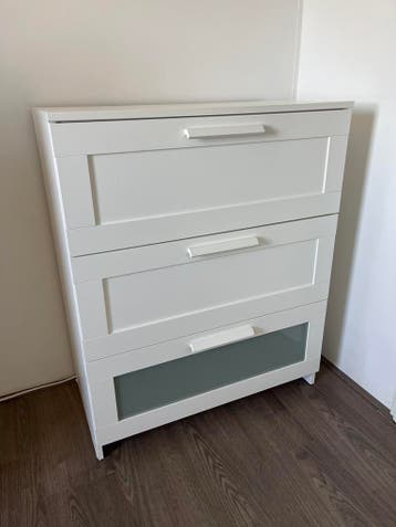 IKEA BRIMNES ladekast met 3 lades, wit
