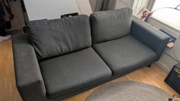 Comfortabele 2-zitsbank - Donkergrijs