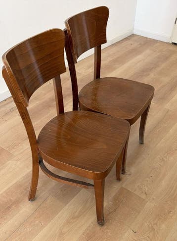 Set van 2 houten stoelen - Klassiek design