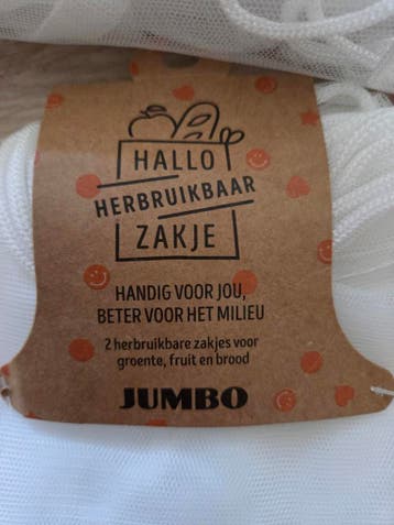 Herbruikbare groente fruit zakjes