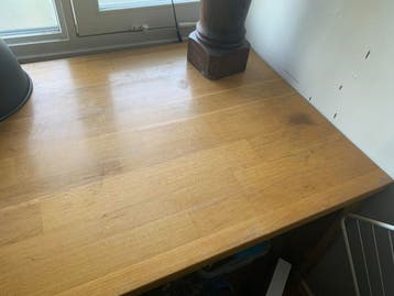 Gratis houten eettafel - opknapper of klustafel (160x90cm)