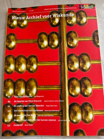 Meerdere jaargangen “Nieuw Archief voor Wiskunde”