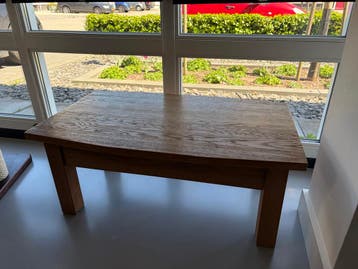 Massief eikenhouten salontafel - gratis