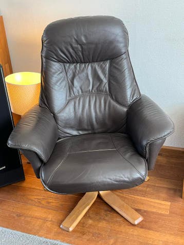 Leren draaistoel
