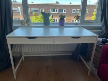 Wit bureau met twee lades - Ideaal voor thuiswerkplek