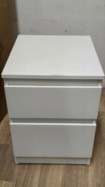 IKEA Kullen Nachtkastje - Wit met 2 lades
