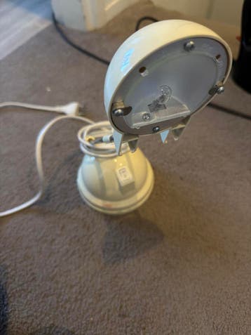 Compacte Bureaulamp - Wit/Crème