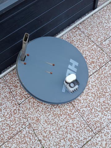 Gratis schotel 60 cm met duo lnb