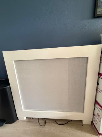 Radiatorombouw / radiator cover wit