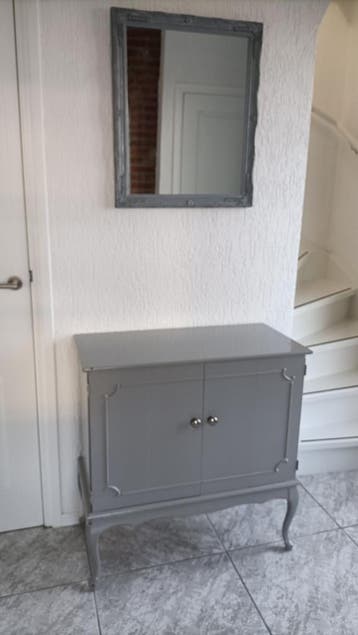 Halkastje met spiegel