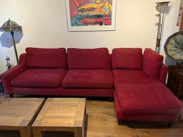 Grote hoekbank / chaisongue 2 delen gratis