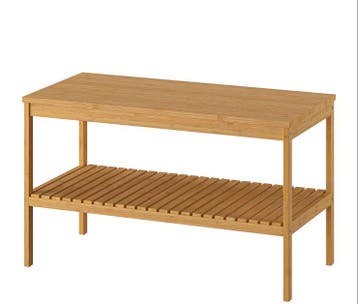 Houten badkamerbankje - gratis op te halen!