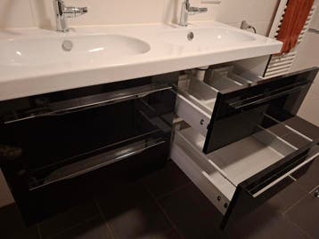 Gereserveerd Badmeubel, 122 x 46 x 55.