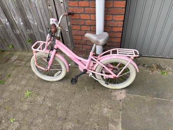 Roze kinderfiets Cooper, 16 inch, met terugtraprem