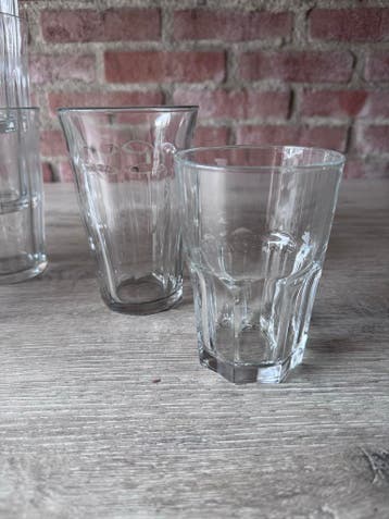 Set van 15 Duralex Picardie glazen - 2 maten