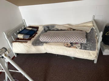 Eenpersoonsbed 80x200 met optionele lattenbodem en matras